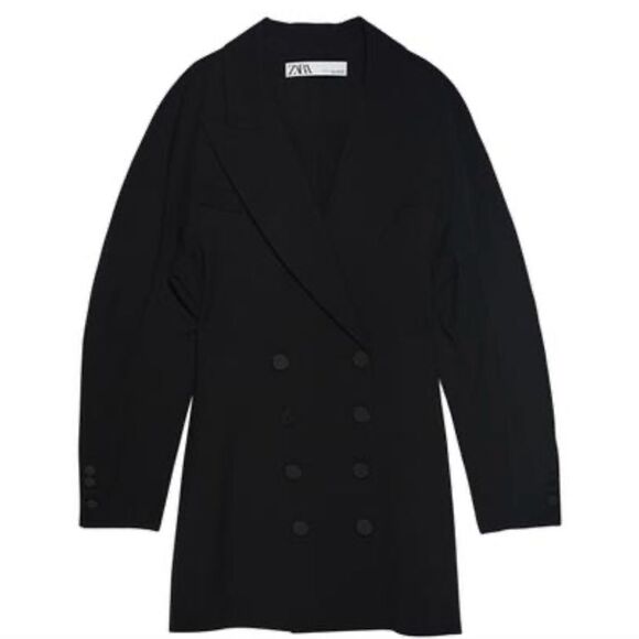 Zara Full Sleeve Tuxedo Dress Size XL NWOT - Picture 1 of 10
